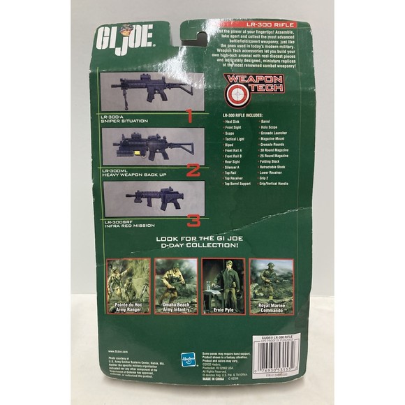 G.I. Joe Weapon Tech LR-300 Rifle Build Your Own Die-Cast Weapons Accessory 2002 - Picture 4 of 13